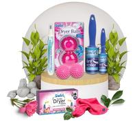 Laundry Essentials Kit | Tumble Dryer Cleaner - Swirl Stain Remover, Tumble Dryer Sheets 35pk, Dryer Balls 2pk, Lint Roller 2pk & Micro Fibre Cloth 1pc | Dry Cleaning Sheets for Tumble Dryer