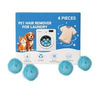 Laundry Hair Catcher 4 Pieces Lint Removal Cleaner Balls