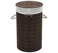Vidaxl Bamboo Laundry Bin Oval Natural