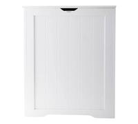 Laundry Hamper Cabinet Storage Unit Clothes Multi-purpose Toy box Blanket chest Trunk Wooden Chest With Lid Basket Bathroom Home Bin (WHITE)