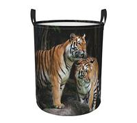 Laundry Hamper Dirty Clothes Storage Basket For Bedroom Bathroom Portrait Of A Royal Bengal Tiger Laundry Basket With Handles
