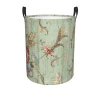 Laundry Hamper,Laundry Hamper Toy Organizer Waterproof Nursery Hamper Medium for Home,The Blue Bird French Cottage Bed Room Collection