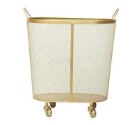 Laundry Hamper Metal Dirty Clothes Basket with Wheel and Handle