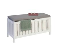 Relaxdays Laundry hamper, walnut