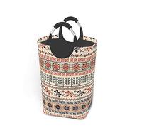 Laundry Hamper, Traditional Palestinian Geometry Laundry Hamper Toy Organizer Waterproof Nursery Hamper 50L