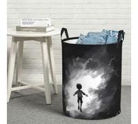 Laundry Hamper Waterproof Storage Bin Organizer with Handles Flying in the Air Laundry Basket Collapsible Dirty Clothes Hamper Large Clothes Storage Toy Organization for Bathroom Bedroom M