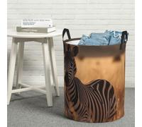Laundry Hamper Waterproof Storage Bin Organizer with Handles Zebra on the Grassland Laundry Basket Collapsible Dirty Clothes Hamper Large Clothes Storage Toy Organization for Bathroom Bedroom S