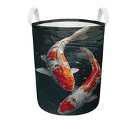 Laundry Hamper White Red Animals Washing Basket Waterproof Canvas Folding Storage Freestanding Lightweight Laundry Bin Suitable For Dormitories Or Ganizers Supplies