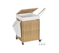 Laundry Hamper with Removable Bag, Natural / 120 L