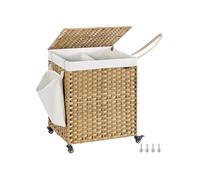 Laundry Hamper with Removable Bag, Natural / 145 L