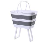 Laundry Hampers - Clothes Folding Laundry Basket | Dirty Clothes Basket | Large Cloth Organizer With Elevated Base | Storage Bucket For Home Bedroom Kitchen Playroom Dorm Camping Toy Snack Fruit