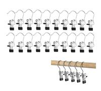 Laundry Hanging Hooks,20Pcs Portable Laundry Hook Boot Clips No-slip Metal Boots Hangers Portable Hanging Clothes Pins Multi-Functional Single Clothing Hanger Holder for Hats Pants Socks Underwear