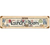 Laundry Help Wanted Tin Sign Wall Poster Decor Bedroom Door Plaque Sign Vintage Art Poster Plaque Craft Room Sign Home Decor Plaque Poster for Home Garden Farmhouse Garage Decor 16x4 Inch