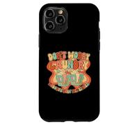 Laundry Humor Groovy 70s Quote for Lazy Day Vibes retro Case for iPhone 11 Pro