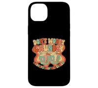 Laundry Humor Groovy 70s Quote for Lazy Day Vibes retro Case for iPhone 14 Plus