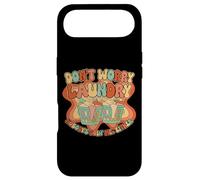 Laundry Humor Groovy 70s Quote for Lazy Day Vibes retro Case for iPhone Air