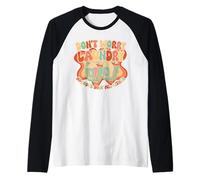 Laundry Humor Groovy 70s Quote for Lazy Day Vibes Retro Raglan Baseball Tee