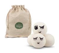 ‘Laundry Ladies’ Wool Dryer Balls, XL - 4 Pack, Reusable, Hypoallergenic, Hand Made from 100% Organic Merino Wool. Baby Safe & Unscented, by In Small Steps.