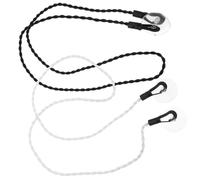 Laundry Line 2 Pcs Braided Elastic Clothesline Retractable Portable Lines Indoors Rubber Laundry