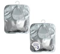 Laundry Mate Peg Bag 2 Pack Water-Resistant & UV-Protected Clothes Peg Storage with Hanging Hook Durable Leak-Resistant Peg Bag for Washing Line, Indoor & Outdoor Use
