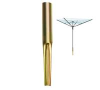 Laundry Mate Rotary Airer Ground Spike for Washing Line - 32mm Poles Heavy Duty Metal Ground Spike Rotating Clothes Line for Galvanized Garden Spike