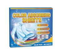 Laundry Paint Catcher - 100 Absorber Sheets for Washing Clothes, Household Displays to Prevent Colour Bleeding, with Simple Design, Laundry for Jackets, Jeans, T Shirts and Down