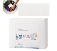 Laundry Paint Catcher - 6.18 Inch Absorbent Sheets for Mixing Loads, Protection of Brightness with Colour Locking Function, Washing Aid for Dark Clothing Travel, White, Daily Supply P