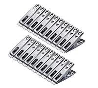 Laundry Pegs,Stainless Steel Clothespins 80 pieces Multifunctional Metal Pegs for Clothes Socks Paper Files Snacks Seal