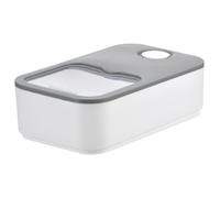 Laundry Pod Container, 14.9x8.7x4.5 In PP Laundry Pod Holder with Sliding Lid & Measuring Cup Sealed Clear Bathroom Slidable Washing Pods Storage Container (Grey)