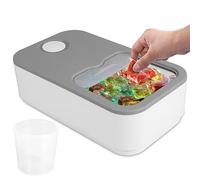 Laundry Pod Container with Sliding Lid Laundry Pod Detergent Storage Fits 150 Laundry Pods with a 250ml Measuring Cup Time Scale Laundry Pods Storage Case for Washing Pods Bath Bombs (1pcs)