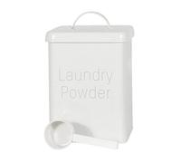 Laundry Powder Tin With Scoop - Metal Washing Powder Storage Box Container - Laundry Room Accessories For Detergent Storage (201611.7cm)