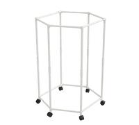 Laundry Rack - Hexagonal Drying Rack Clothes Storage Stand | Clothing Rail, Space Saving Hanger Organization, PP Steel Garment Racks For Bedroom, Dorm, Balcony, Indoor, And Outdoor