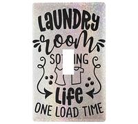 Laundry Room Peal Glitter Toggle Light Switch Wall Plate Cover Electrical Outlet Size 1 Gang 2.9" x 4.6" Laundry Room Bathroom Hallway Decor
