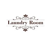 Laundry Room Sign Wall Decal Removable Wall Decoration Vinyl Window Stickers Home-S-18x42cm-Coffee