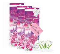 Laundry Scent Booster Beads Bundle - Pack of 3 x 176g Frosted Rose Wonderland In Wash Scent Booster Laundry Beads with Topline Card. Great Fabric Freshness From Wash to Wear