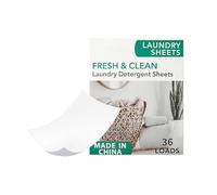 Laundry Sheet,36-pieces Softener Washing Long Lasting Scent - Washer Sheets - for Fabric White Garments Travel Home Dryer Washer Machine Clothes