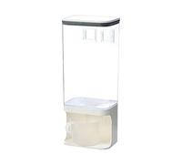 Laundry Soap Dispenser - 31x15.5x9.5cm Clear Pumped Grain Box, Moisture Resistant Dry Food Holder, Refillable Cleaning Liquid Vessel | Home Utility Storage Uses