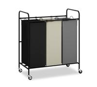 Laundry Sorter 2 Section Rolling Laundry Basket Large Clothes Separator 3 section Laundry Hamper Sorter Dirty Laundry Basket