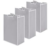 Laundry Sorter Replacement Bags Hamper Cart Removable Replacement Laundry Storage Organizer Bag Hamper Liner, No Hooks 14.76 x 8.66 x 21.65 Inch(Gray,3 Pcs)