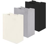 Laundry Sorter Replacement Bags Hamper Cart Removable Replacement Laundry Storage Organizer Bag Hamper Liner, No Hooks 14.76 x 8.66 x 21.65 Inch(Beige, Gray, Black,3 Pcs)