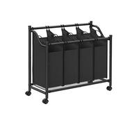 Laundry Sorter Trolley, Ink Black / 140L