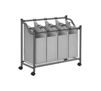 Laundry Sorter Trolley, Slate Grey / 140L