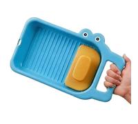 Laundry Wash Board | Household Portable Crocodile Laundry Pad | Underwear Clothes Scrubbing Board | for Dorm Travel Camping Home School
