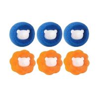 Laundry Washing Balls Machine Filter Cats Hair Remover Pets Lint Trap Reusable Ball Wool Patch Removes From Clothes High-Efficiency Cleaning(Mix 6PCS)