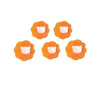 Laundry Washing Balls Machine Filter Cats Hair Remover Pets Lint Trap Reusable Ball Wool Patch Removes From Clothes High-Efficiency Cleaning(Orange 5PCS)