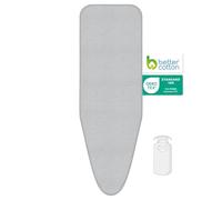 LAUNDRYSpecialist HEAT REFLECTIVE IRONING BOARD COVER - Ultra Reflect - 100% BCI COTTON 120x40 CM - Available in two sizes - DOUBLE Padding Foam + Thick Felt - Extra Ironing comfort