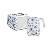 Laura Ashley 1.7L Jug Kettle and 4 Slice Toaster China Rose