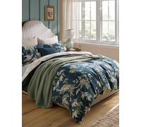 Laura Ashley 2 Pack Pure Cotton Attleton Pillowcases Blue Mix