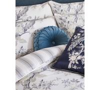 Laura Ashley 2 Pack Pure Cotton Sateen Belvedere Pillowcases White Mix