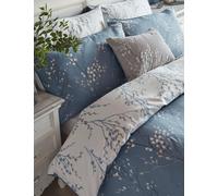 Laura Ashley 2 Pack Pure Cotton Sateen Pussy Willow Pillowcases Blue Mix